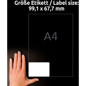 Produktbild für Versandetiketten Zweckform L7165-100, weiß