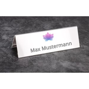 Produktbild für Tischnamensschilder Böttcher-AG Premium, glasklar, ca. A4