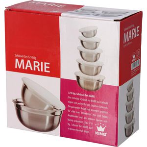 Produktbild für Schüssel KING Marie, Set mit Deckel, 5-teilig