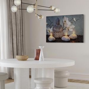 Produktbild für Wandbild Artgeist Buddha &amp; Steine