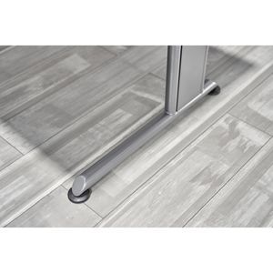 Produktbild für Schreibtisch Hammerbacher Z-Serie, grau / silber