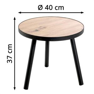 Produktbild für Beistelltisch Haku-Möbel 24466, Genua 2, eiche
