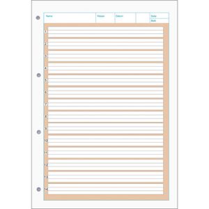 Produktbild für Arbeitsblock Herlitz 215012 x-book, A4, liniert