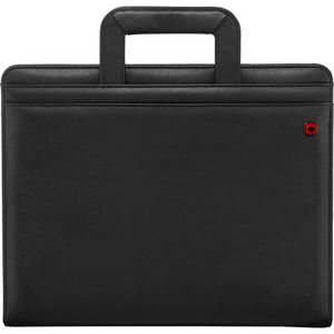 Produktbild für Schreibmappe Wenger Venture schwarz, inkl. Block, Polyester