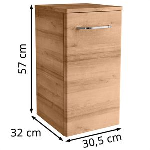 Produktbild für Bad-Hängeschrank Fackelmann Milano, 84232, matt asteiche