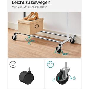 Produktbild für Garderobenständer Songmics HSR13S, silber