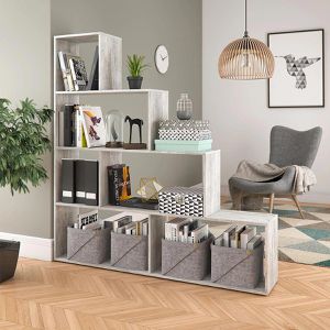Produktbild für Bücherregal Vicco 57702, beton grau