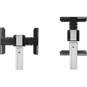 Produktbild für TV-Ständer myWall HP1DL, Ablage &amp; Rollen, silber, Aluminium