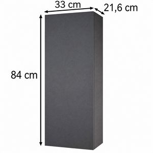 Produktbild für Bad-Hängeschrank Vicco Gloria, anthrazit