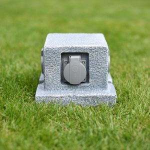 Produktbild für Gartensteckdose Unitec 44242, feste Montage