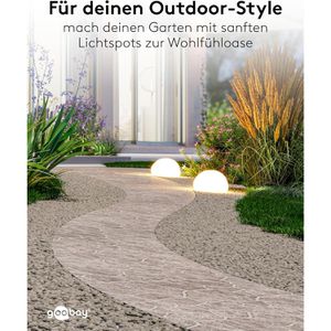 Produktbild für Wegeleuchte Goobay 80205, Kunststoff, weiß