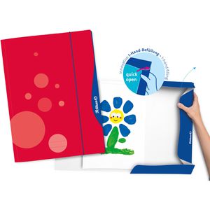 Produktbild für Zeichenmappe Pelikan quick open 237284, rot, A3