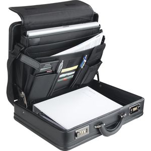Produktbild für Aktenkoffer Alassio 45039 Modica, schwarz, mit Laptoptasche