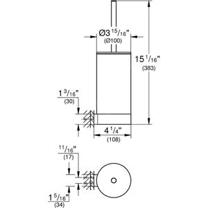 Produktbild für WC-Bürste GROHE Selection 41076000, weiß