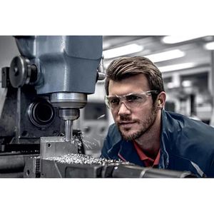 Produktbild für Schutzbrille Uvex x-fit, grau, Bügelbrille