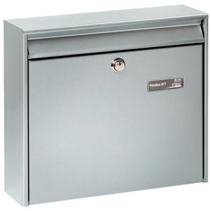 Briefkasten Burg-Wächter Potsdam 877 Si, silber, aus Stahl