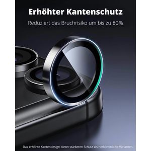Produktbild für Kamera-Schutz ESR Armorite Kameralinsen, schwarz, 3 Stück