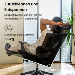 Produktbild für Bürostuhl FlexiSpot C7B-Air