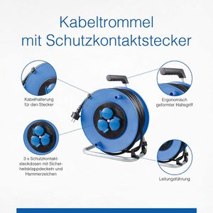 Produktbild für Kabeltrommel as-Schwabe 10231 Caravan, für außen IP44