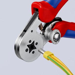 Produktbild für Crimpzange Knipex 97 55 04, mit Seiteneinführung