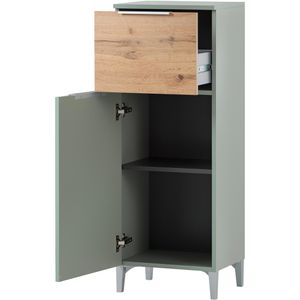 Produktbild für Badschrank Schildmeyer Smilla 154226, mit 4 Füßen, pistazie