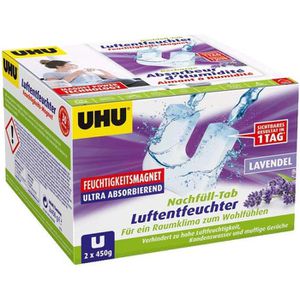 Produktbild für Luftentfeuchter UHU 53175 Magnet-Tabs Lavendel, Granulat