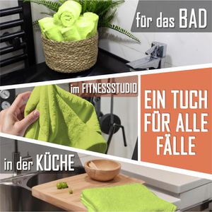 Produktbild für Waschlappen NatureMark Seiflappen, apfelgrün, 30 x 30 cm
