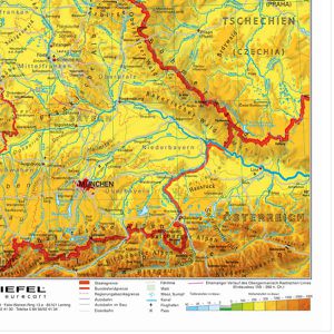 Produktbild für Deutschlandkarte Stiefel rahmenlos