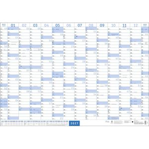 Produktbild für Plakatkalender Heye 21068, Mega-Posterplaner blau, Jahr 2027