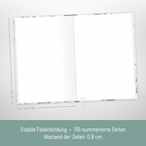 Produktbild für Notizbuch paper&amp;you Blattgold, 8571-3, Karton Softcover