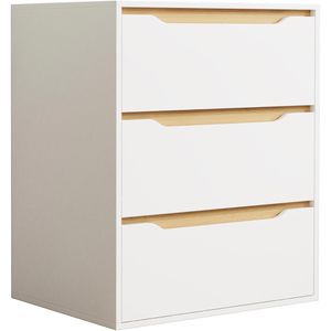 Produktbild für Kommode VCM Malira L 921094 , weiß / honig eiche