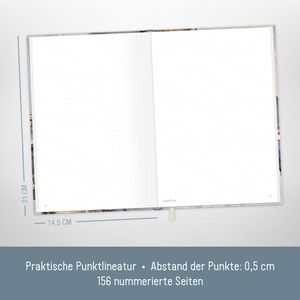 Produktbild für Notizbuch paper&amp;you Grey Marble, 6613-1, Karton Softcover