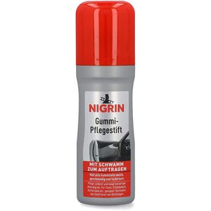Nigrin Gummipflege 97568, Gummi-Pflegestift, fürs Auto, pflegt und schützt, 75 ml
