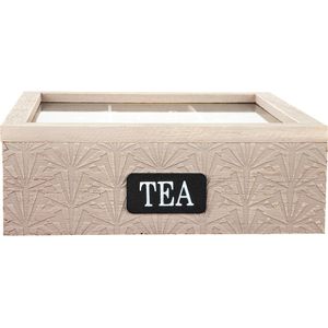 Produktbild für Teebox Zeller 15115, für Teebeutel, braun, aus Holz