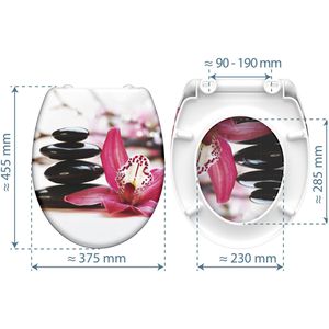 Produktbild für WC-Sitz Schütte Wellyness 82376, oval, aus Duroplast