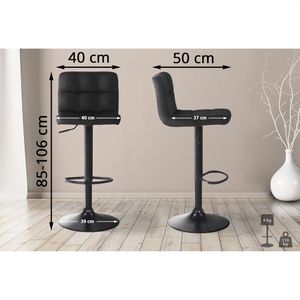 Produktbild für Barhocker CLP Feni 315726, drehbar mit Lehne