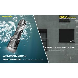 Produktbild für Taschenlampe Nitecore P20iX Precise LED, aufladbar
