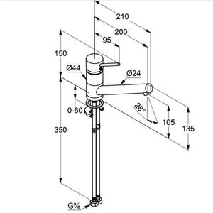Produktbild für Küchenarmatur KLUDI SCOPE 339330575, chrom