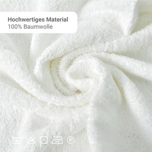 Produktbild für Handtuch NatureMark Frottier, weiß, 50 x 100 cm