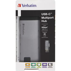Produktbild für Dockingstation Verbatim 49142, USB-C 3.0