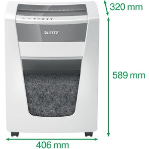 Produktbild für Aktenvernichter Leitz 8005 IQ Office Pro P5, mit Rollen