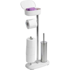 Produktbild für WC-Garnitur Wenko Rivazza, mit Ersatzrollenhalter