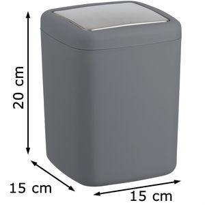 Produktbild für Mülleimer Wenko Barcelona S, anthrazit