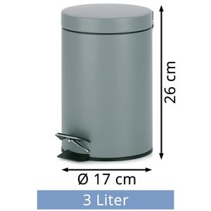 Produktbild für Mülleimer Kela Monaco, 21886, hellgrau