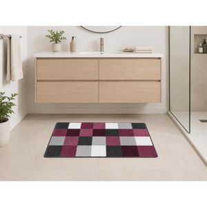 Produktbild für Badematte Kleine-Wolke Badteppich Caro Flanell Old Rose