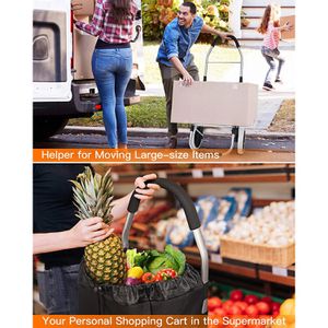 Produktbild für Einkaufstrolley Inateck AB05001, schwarz / grau, klappbar