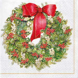 Servietten Böttcher-AG Weihnachtskranz