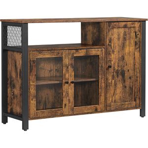 Sideboard Vasagle LSC096B01, aus Holz, vintage braun