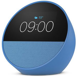 Wecker Amazon Echo Spot 2024 blau, digital