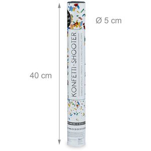Produktbild für Konfetti Relaxdays 10020854, Party-Popper, aus Folie